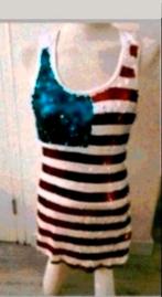 Wit glitter top, Kleding | Dames, Maat 38/40 (M), Wit, Ophalen of Verzenden, Zo goed als nieuw