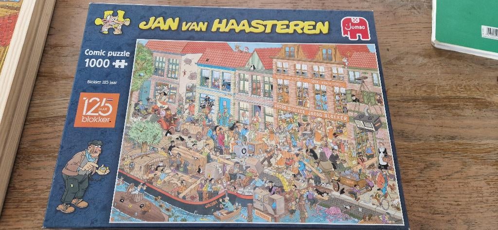 Jan van haasteren 125 jaar blokker, Ophalen of Verzenden, 500 t/m 1500 stukjes, Nieuw, Legpuzzel