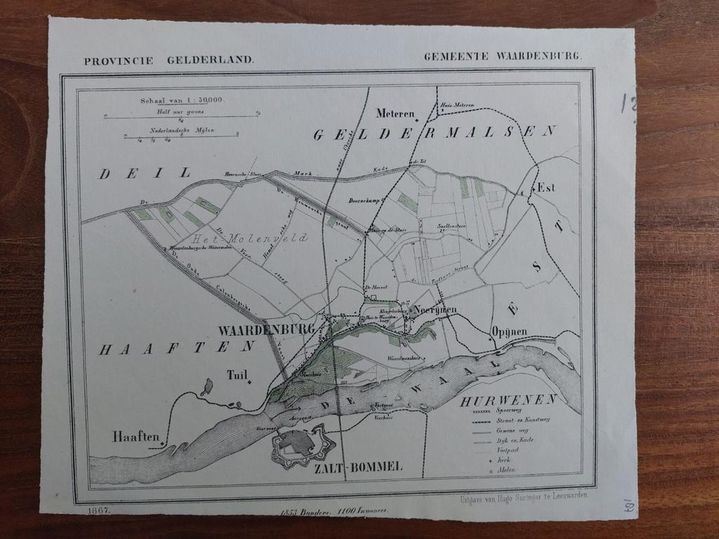 187 / Waardenburg Zaltbommel Neerijnen Opijnen van J., Ophalen of Verzenden