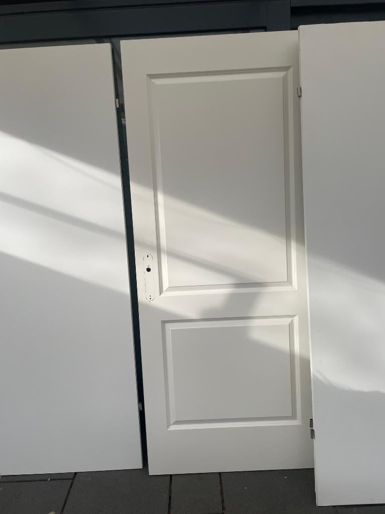 211,5 cm. x 88 cm, i.g.st. binnen opdek deuren voor weinig, Doe-het-zelf en Verbouw, Deuren en Horren, Ophalen, Gebruikt, 80 tot 100 cm
