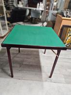 Inklapbare kaarttafel met groen blad, Ophalen of Verzenden, Nvt, Nvt, Nvt