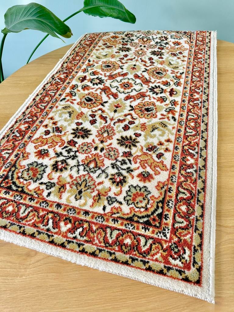 Vintage Perzisch tapijt vloerkleed zuiver scheerwol, Ophalen of Verzenden, Gebruikt