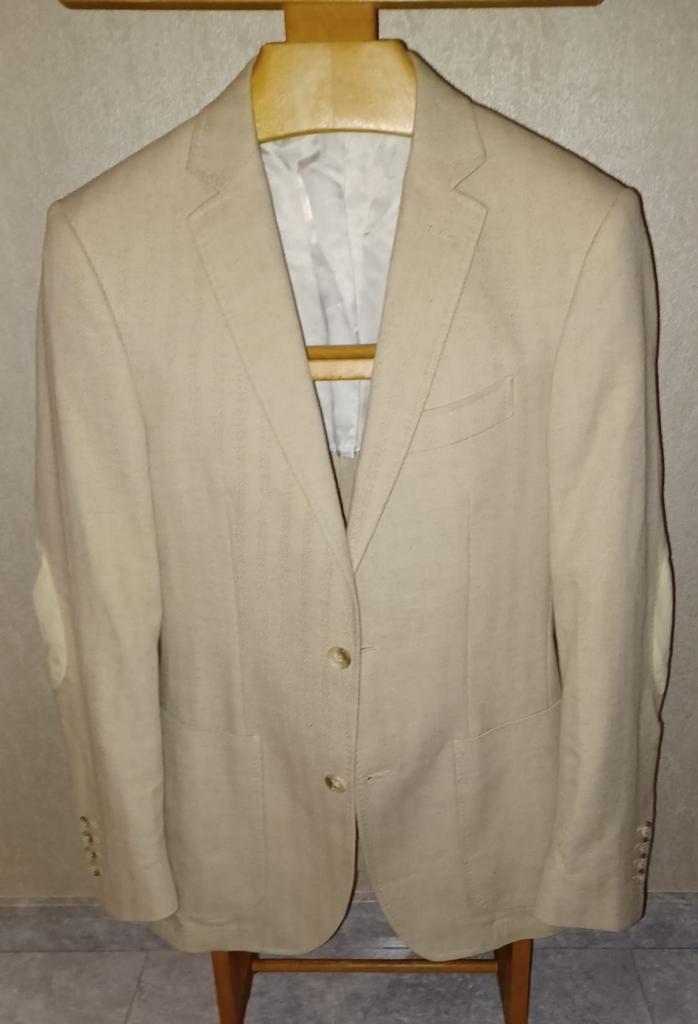 Suitsupply lente/zomer jasje maat 44  100% katoen beige, Verzenden, Beige, Gedragen, Maat 46 (S) of kleiner