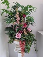 Prachtig mooi opgemaakt zijden bloemstuk, Ophalen of Verzenden, Zo goed als nieuw