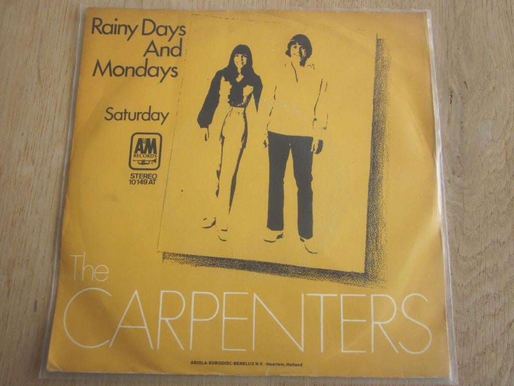 Carpenters - Rainy days and Mondays, Verzenden, 7 inch, Single, Pop