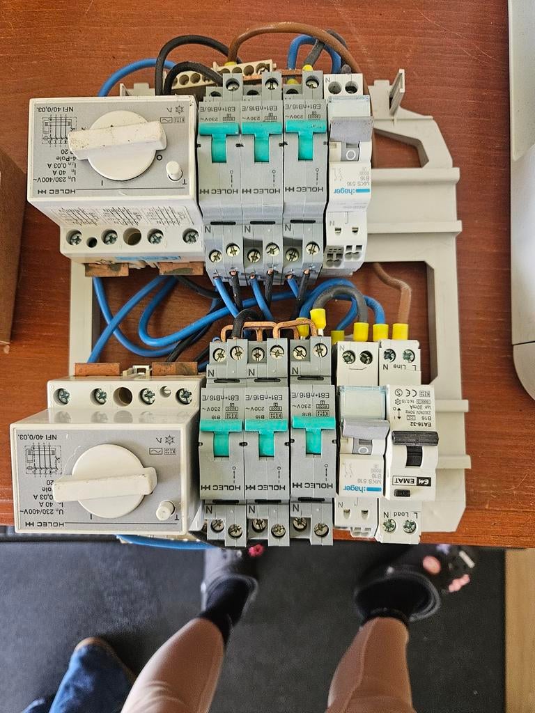 Holec groepenkast met schakelaars en zekeringen, Ophalen of Verzenden
