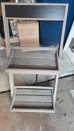 Decoratieve houten etagère met krijtbord, Ophalen, Nieuw