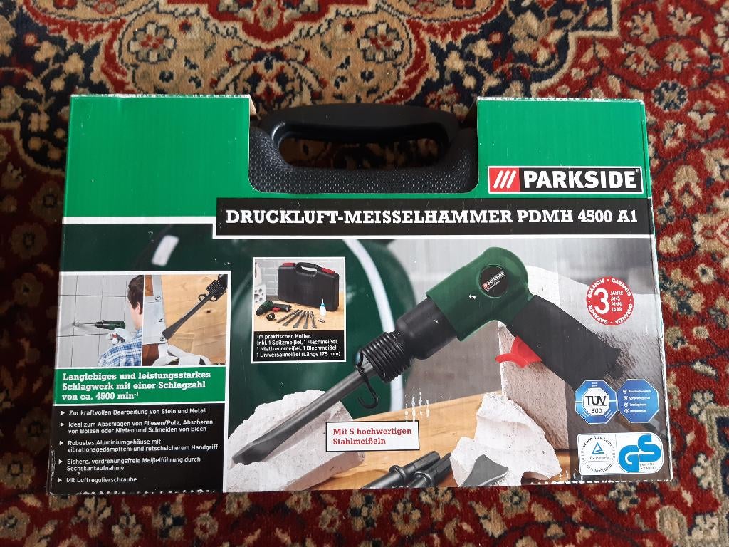 Perslucht beitel Parkside PDMH 4500 A1 nieuw in doos, Ophalen of Verzenden, Nieuw