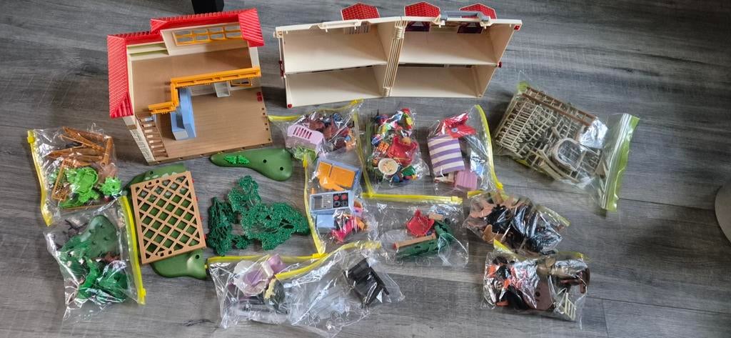 Grote set playmobil  uren speelplezier vintage als nieuwere, Ophalen of Verzenden, Gebruikt, Complete set