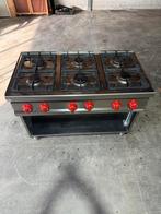Berto's gasfornuis 6 pits RVS, Ophalen, Gebruikt, 60 cm of meer, Gas