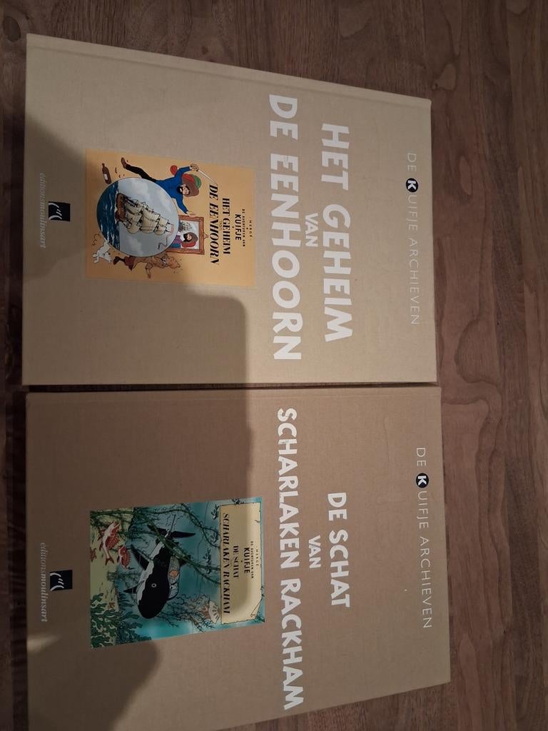 2 Kuifje albums uit De Kuifje Archieven: Eenhoorn & Rackham, Boeken, Stripboeken, Meerdere stripboeken, Ophalen of Verzenden, Zo goed als nieuw