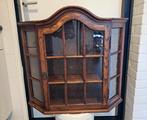 Antieke Hang vitrinekast, Ophalen, Gebruikt, 50 tot 100 cm, Glas