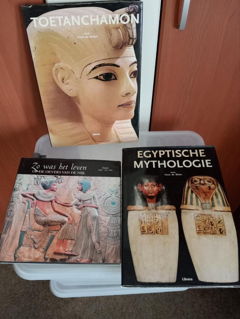3 boeken over het Oude Egypte, Afrika, Ophalen, 20e eeuw of later, Aude Gros de Beler