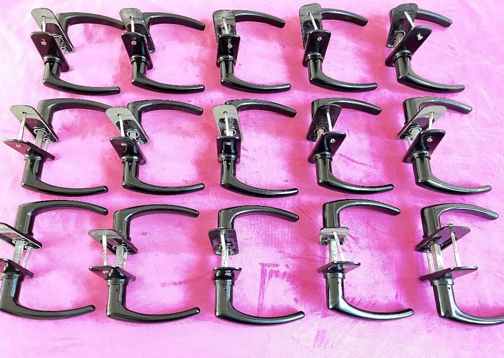 Bakelieten deurklinken, deurkrukken, sleutel /slot plaatjes, Antiek en Kunst, Ophalen of Verzenden