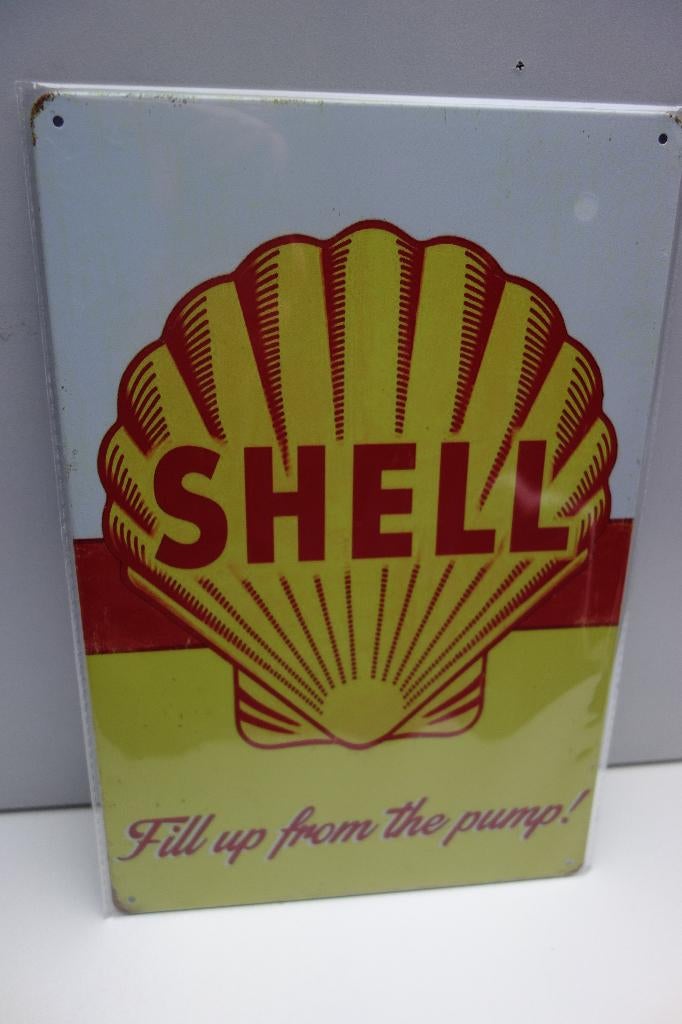 SHELL BENZINE LOGO BORD voor GARAGE of WERKPLAATS, Verzamelen, Ophalen of Verzenden, Nieuw, Overige typen