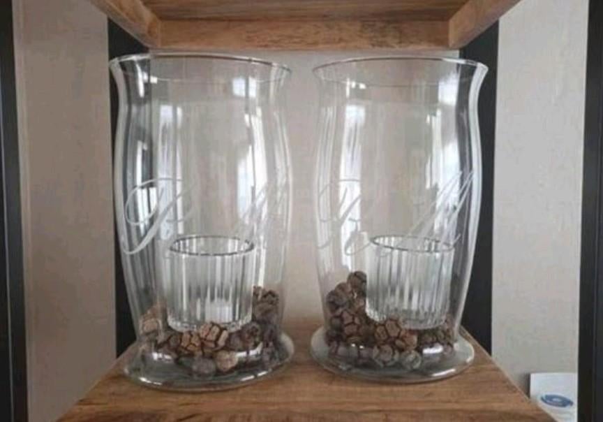 Set van 2 Riviera Maison hurricane vazen/windlichten, Ophalen