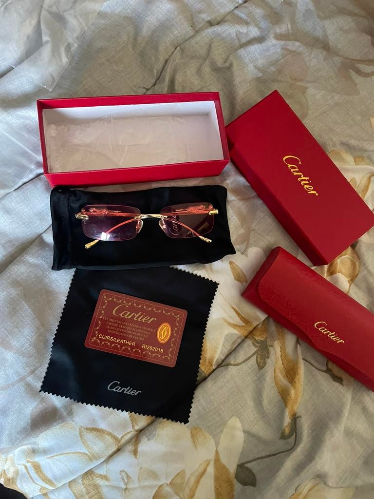 Cartier zonnebril nieuw (met doos en alles), Overige merken, Zonnebril, Ophalen of Verzenden, Zo goed als nieuw