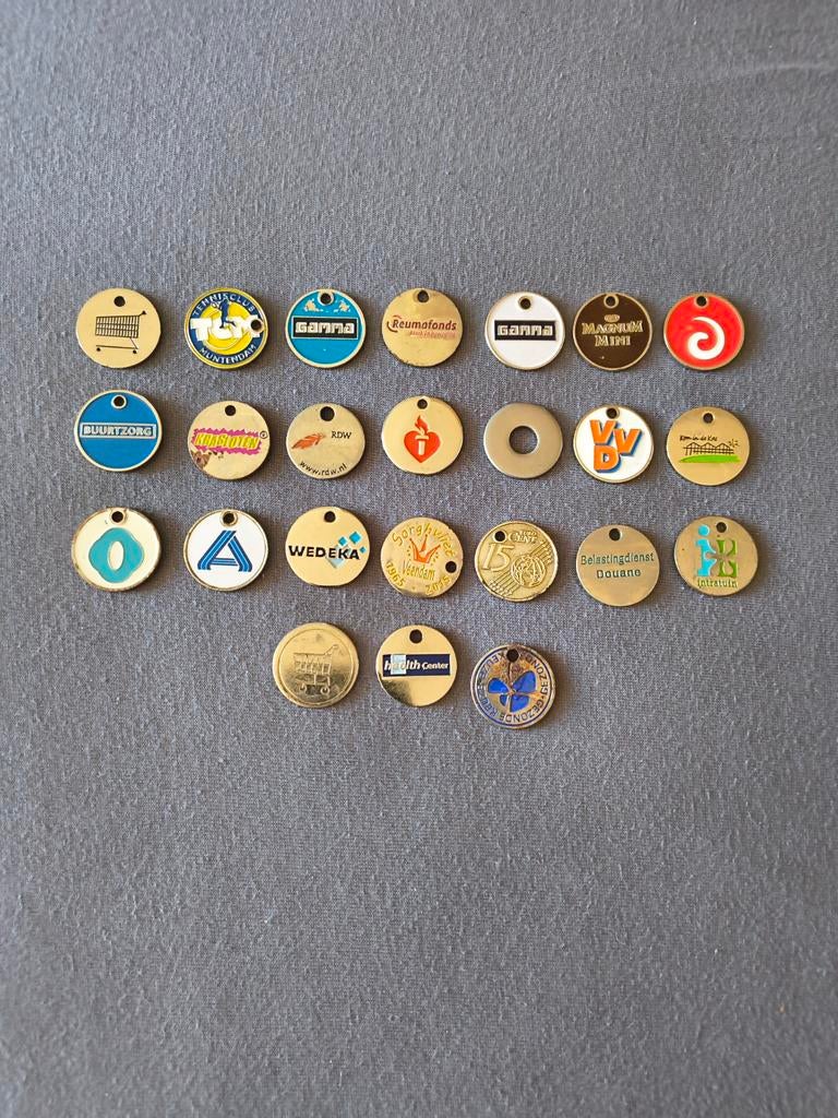 Collectie winkelwagenmuntjes., Verzamelen, Winkelwagenmuntjes, Ophalen of Verzenden