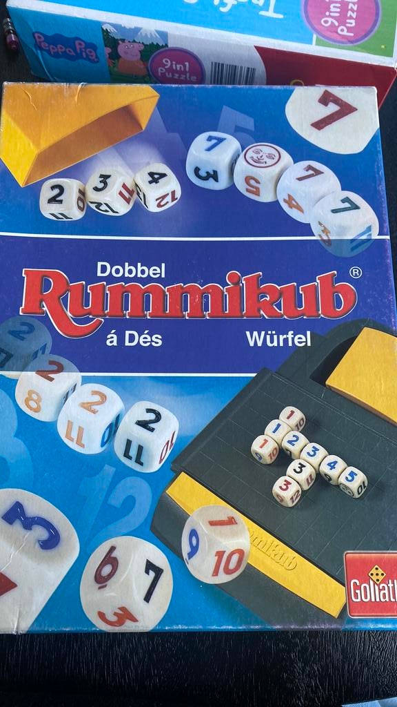 Dobbel rummikub, Hobby en Vrije tijd, Ophalen, Zo goed als nieuw