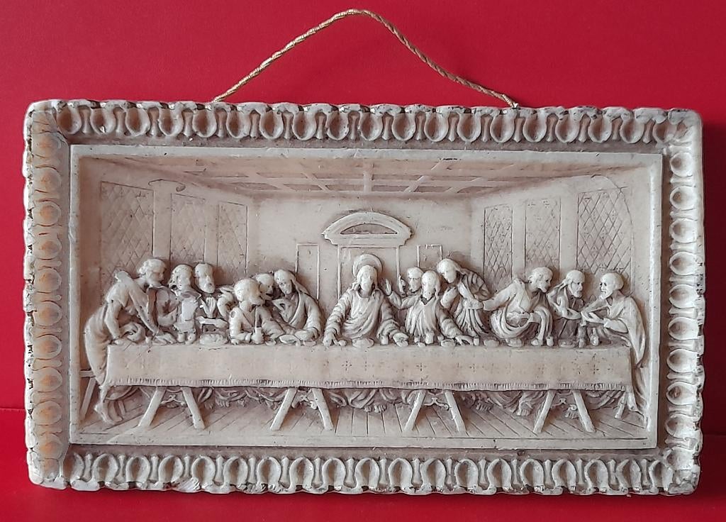 Wandplaquette van het Laatste Avondmaal, Antiek en Kunst, Ophalen of Verzenden