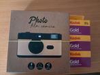 Photo film camera met flits en 3x Kodak Gold film, Ophalen of Verzenden, Nieuw, Compact, Overige Merken