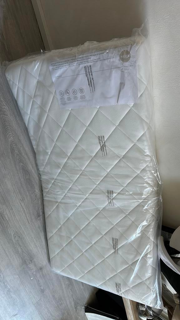 Matras 140x70 nova petit amelie NIEUW peuters, Ophalen, Nieuw, Wit, Rechthoekig