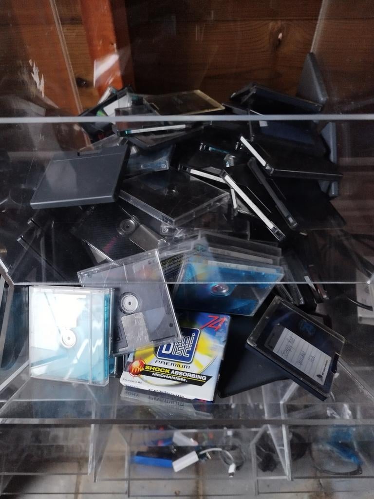 minidisc mini disc md bespeeld onbespeeld minimaal 100 stuks, Ophalen, Gebruikt, Herschrijfbaar, Overige typen