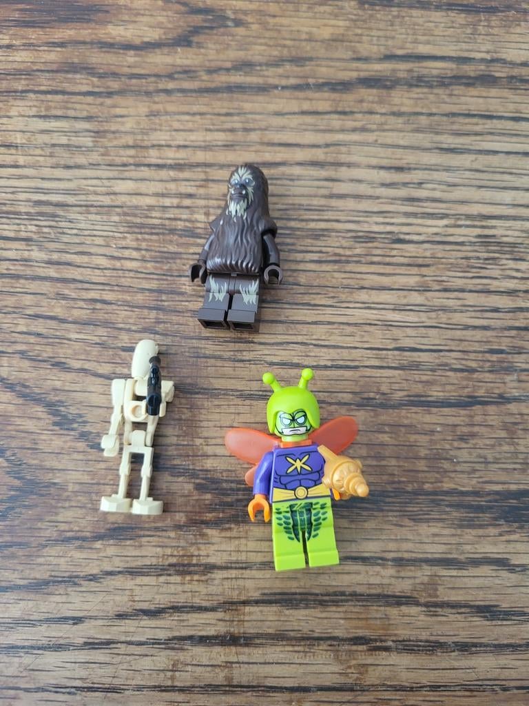 Lego minifiguren: Chewbacca, Battle Droid, Insectoid, Kinderen en Baby's, Speelgoed | Duplo en Lego, Inclusief minifiguren, Gebruikt
