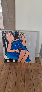 Schilderij Dukke dames, Ophalen