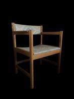 Gave vintage eiken Borge Mogensen design armchair stoel, Ophalen, Gebruikt, Overige kleuren, Stof