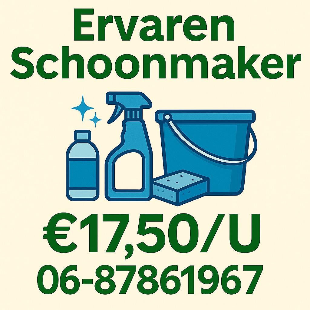 Professionele Schoonmaker in Bilthoven en omgeving €17,50/u, Schoonmaken bedrijfsruimte