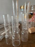 Antiek Petroleum scheepslamp glas, Olielamp glazen €15 p/st, Antiek en Kunst, Ophalen of Verzenden