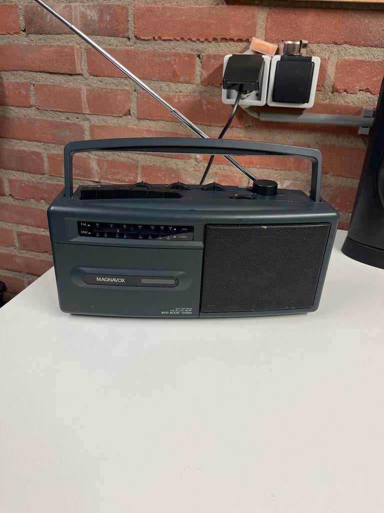 Magnavox Radio Cassette Speler - Vintage, Ophalen of Verzenden, Gebruikt, Radio
