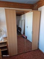 Linnenkast / Kledingkast met spiegels - 196x150x60 cm, Huis en Inrichting, Met deur(en), Gebruikt, 100 tot 150 cm, Ophalen of Verzenden