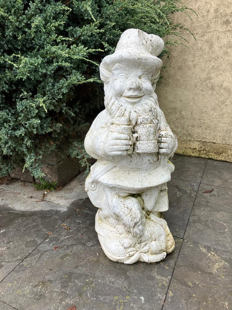 Grote zware tuinkabouter - 79 cm, Tuin en Terras, Ophalen, Gebruikt, Beton, Tuinkabouter