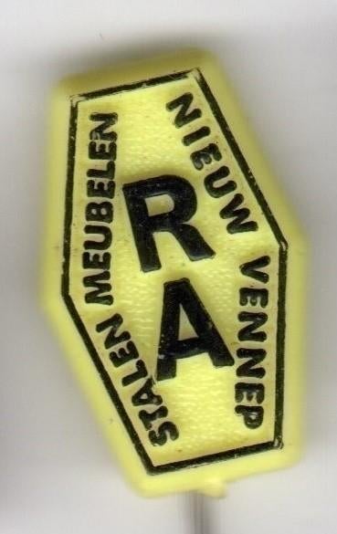 Speldje RA STALEN MEUBELEN NIEUW VENNEP (A9), Ophalen of Verzenden, Gebruikt, Overige onderwerpen