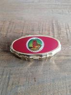 Vintage pillendoosje met afbeelding van gebouw, Ophalen of Verzenden