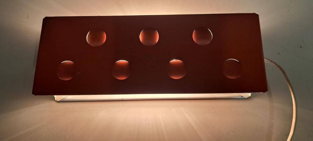 Vintage W.L.P. bedlampje oranje - 23x8x6 cm, Antiek en Kunst, Ophalen of Verzenden