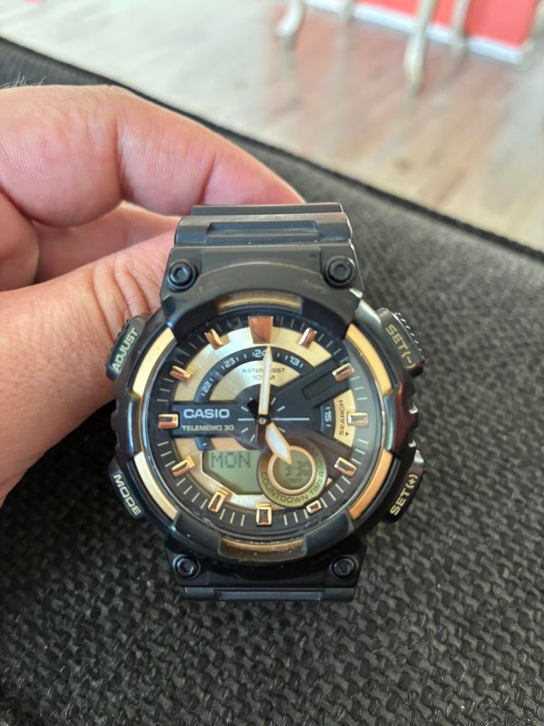 Casio telememo 30, Ophalen, Casio, Kunststof, Polshorloge