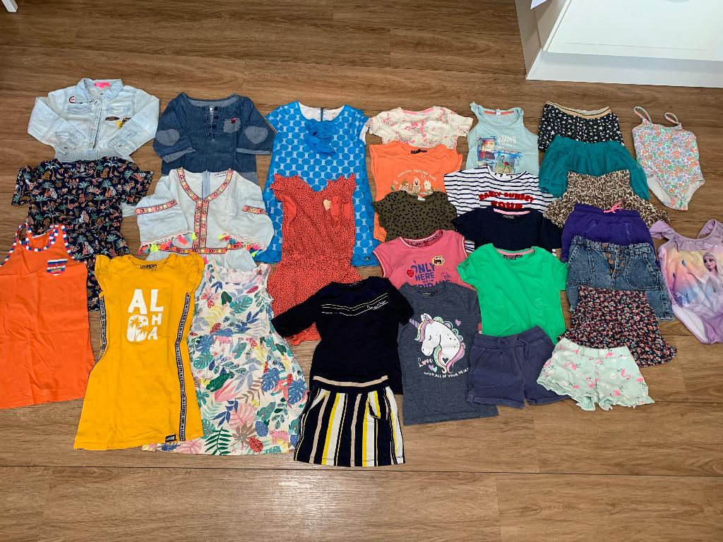 Kledingpakket meisje zomer 110-116, Ophalen of Verzenden, Zo goed als nieuw, Maat 110