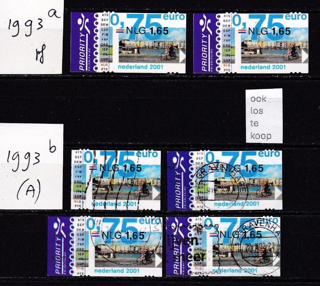 0503) Nederland 1993 Eurozegels 2001, Postzegels en Munten, Postzegels | Nederland, Ophalen of Verzenden