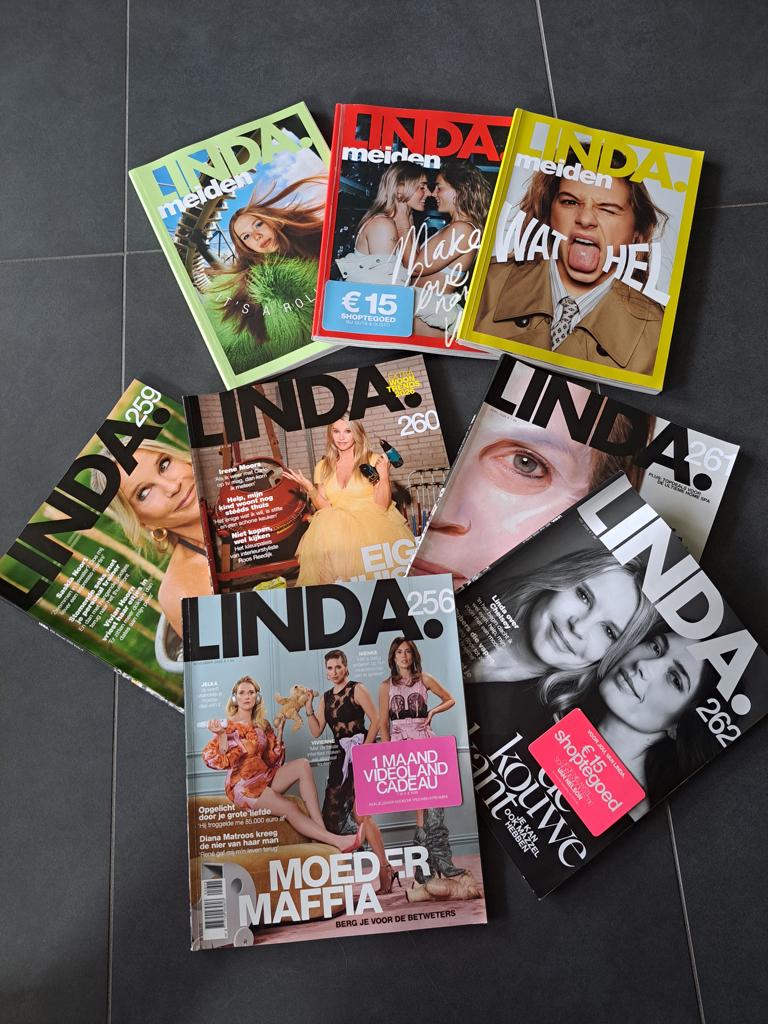 Linda 256, 259 t/m 262 Linda Meiden 3, 4 -2025 en 1-2026, Boeken, Ophalen of Verzenden, Zo goed als nieuw, Damesbladen