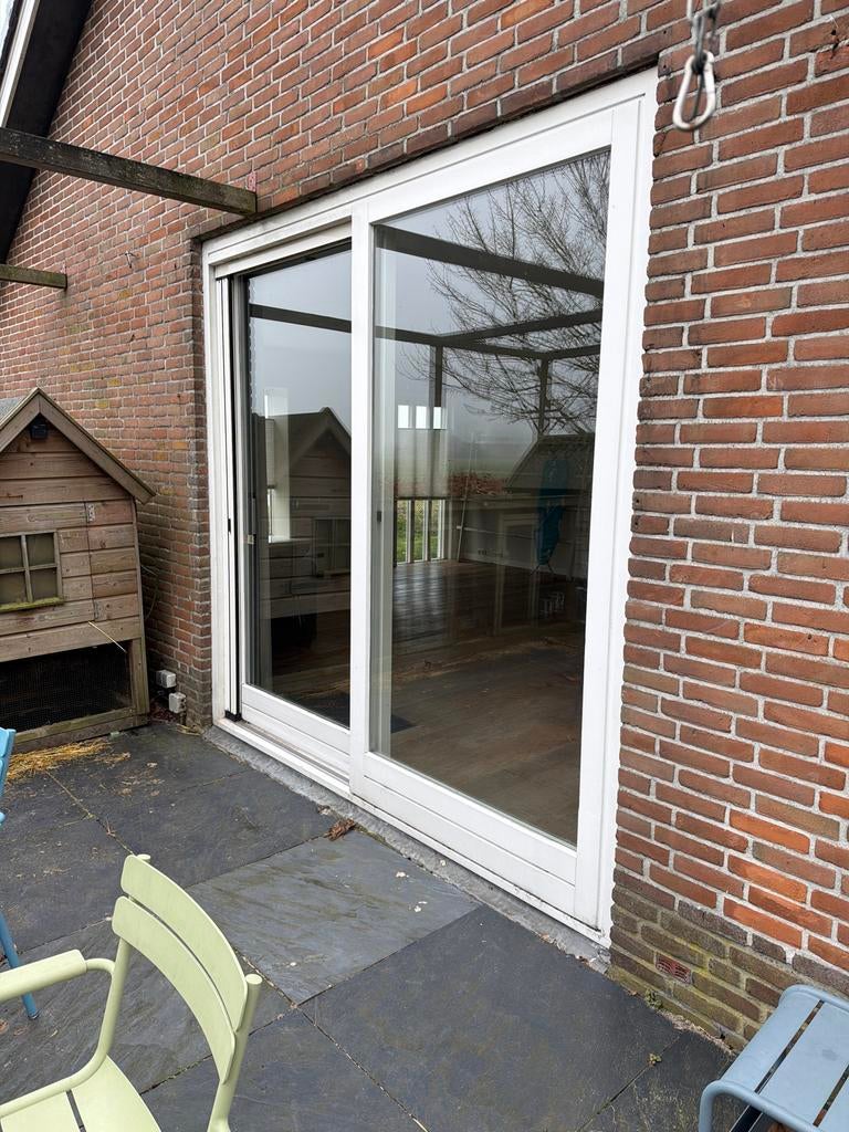 Schuifpui zonder rotte plekken - Zelf demonteren en ophalen, Ophalen, Gebruikt, Schuifdeur, 120 cm of meer