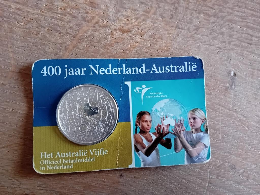 400 jaar nederland-australie, Postzegels en Munten, Munten | Nederland, Ophalen of Verzenden, Koningin Beatrix, Euro's