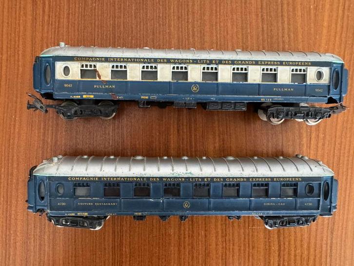 2 Lima Wagon CIWL Orient express pullman, Hobby en Vrije tijd, Modeltreinen | H0, Gebruikt, Wagon, Gelijkstroom, Lima, Analoog