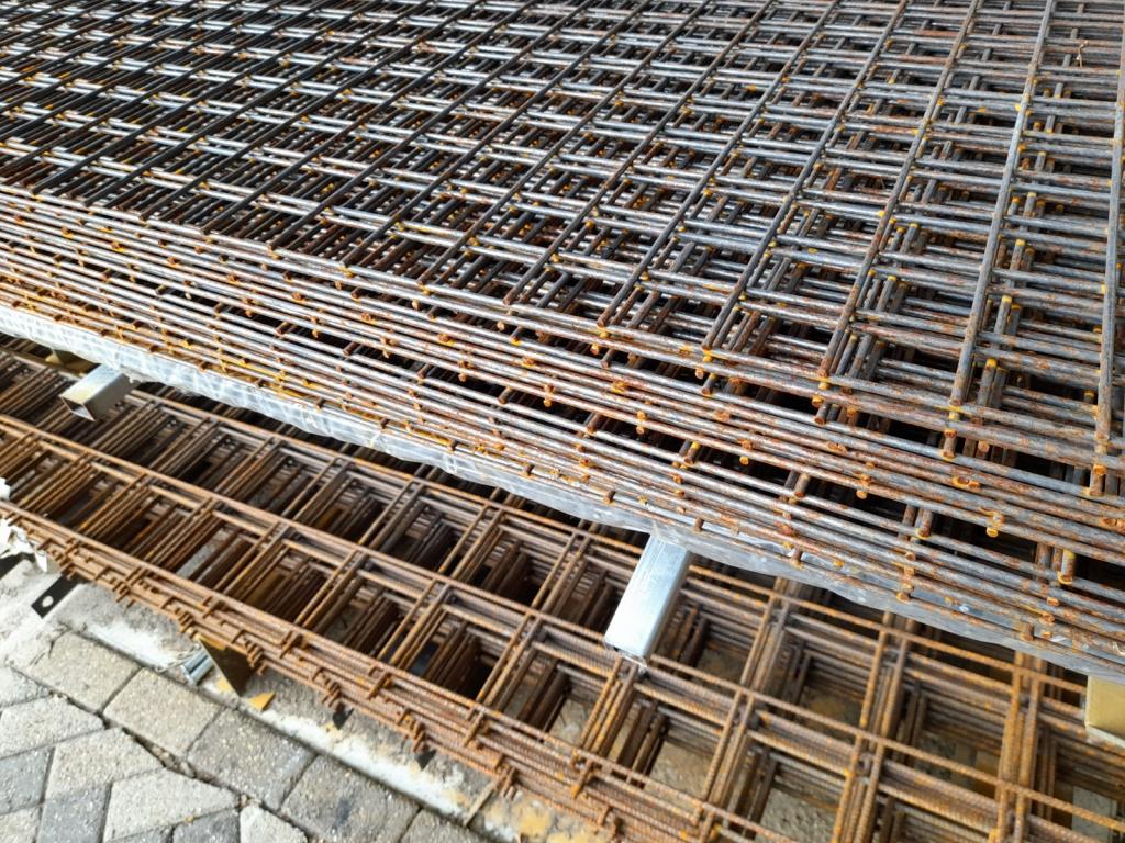 Draadmat betongaas bouwstaalmat  onbehandeld (*), Niet ingevuld, Staal, Niet ingevuld, Nieuw