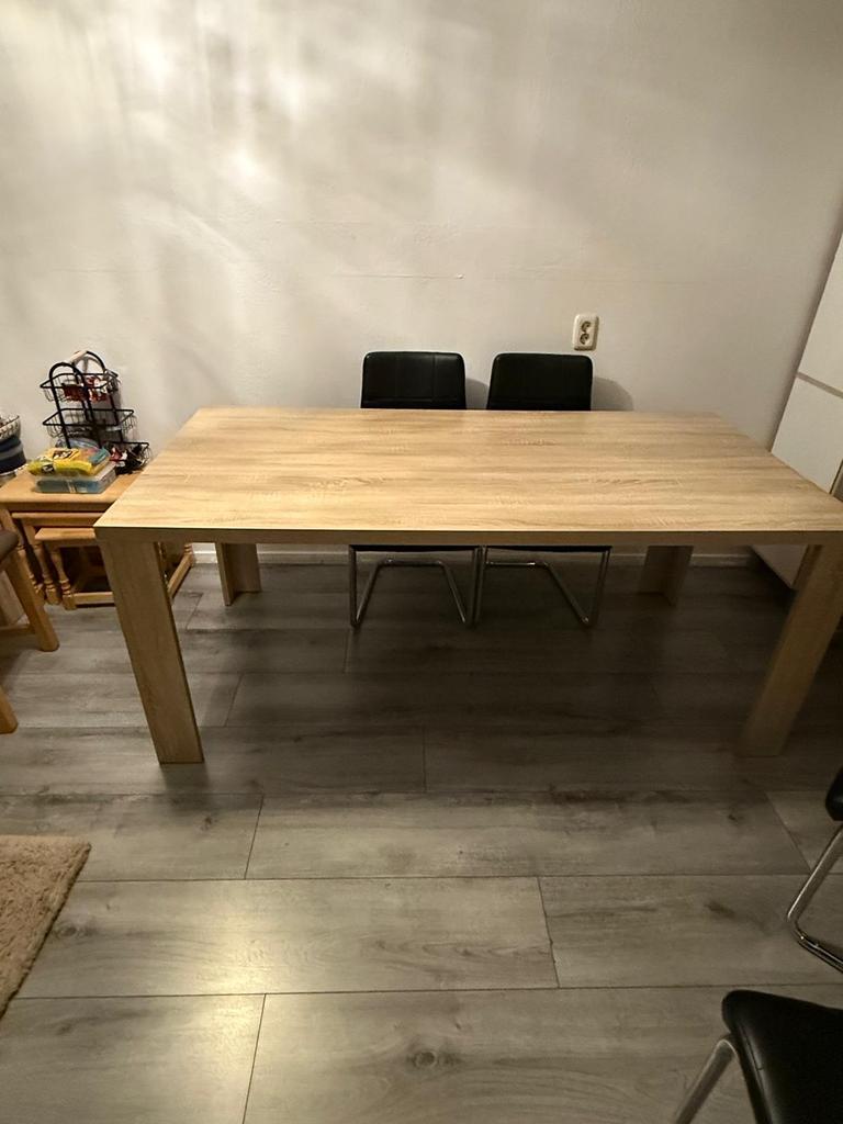 Eettafel en salontafel ZGAN (staat in R’dam), Huis en Inrichting, Tafels | Eettafels, Ophalen, Zo goed als nieuw, Rechthoekig