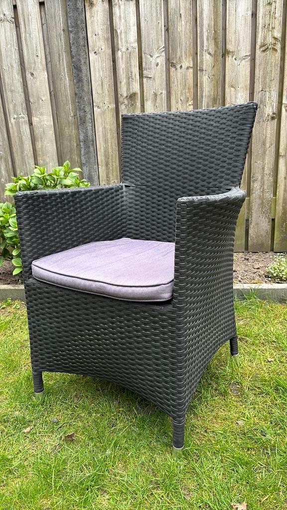 6x Bois Le Duc tuinstoelen met kussens, Ophalen of Verzenden, Gebruikt, Kunststof