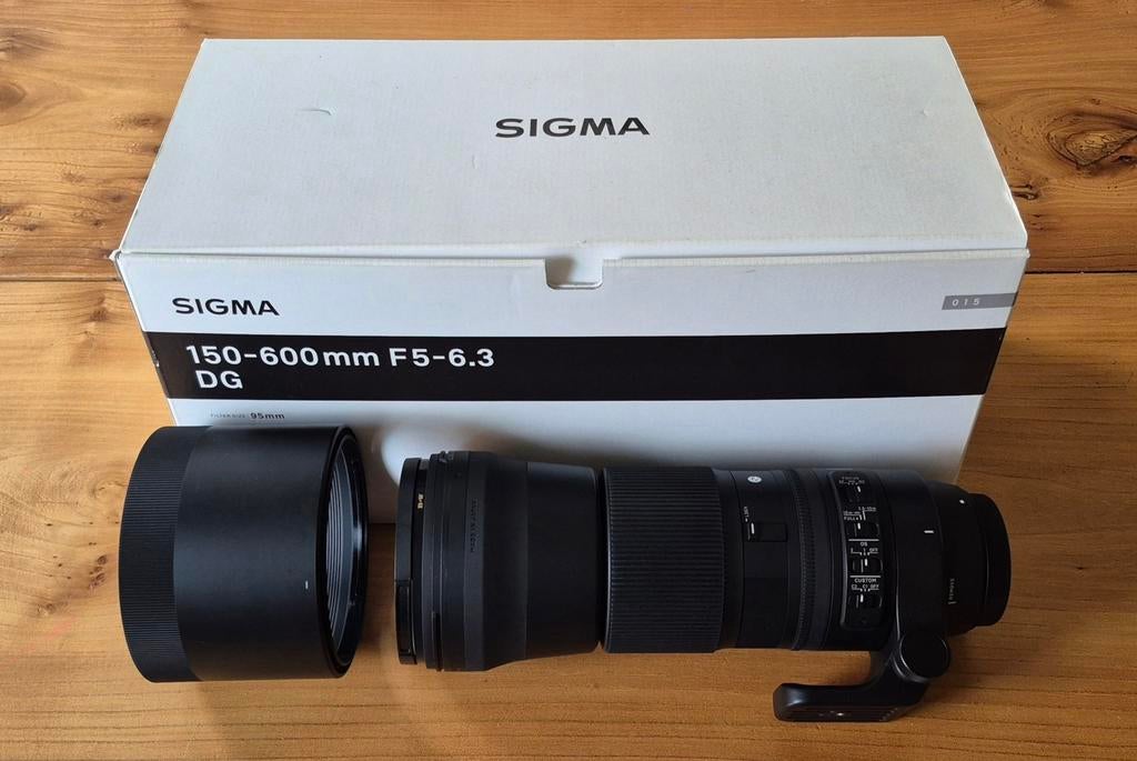 Sigma 150-600mm F5-6.3 DG OS HSM Contemporary + filter, Ophalen, Nieuw, Telelens, Zoom