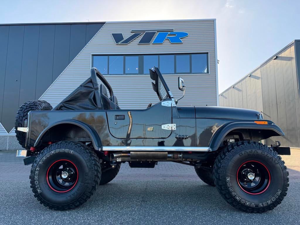 Jeep 4x4 CJ 6,6 V8 CJ-7 Topstaat, Auto's, Automaat, 4 stoelen, Zwart, Leder